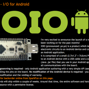 AndroidにI/OをつなぐMakeならArduinoよりも簡単そうなIOIO